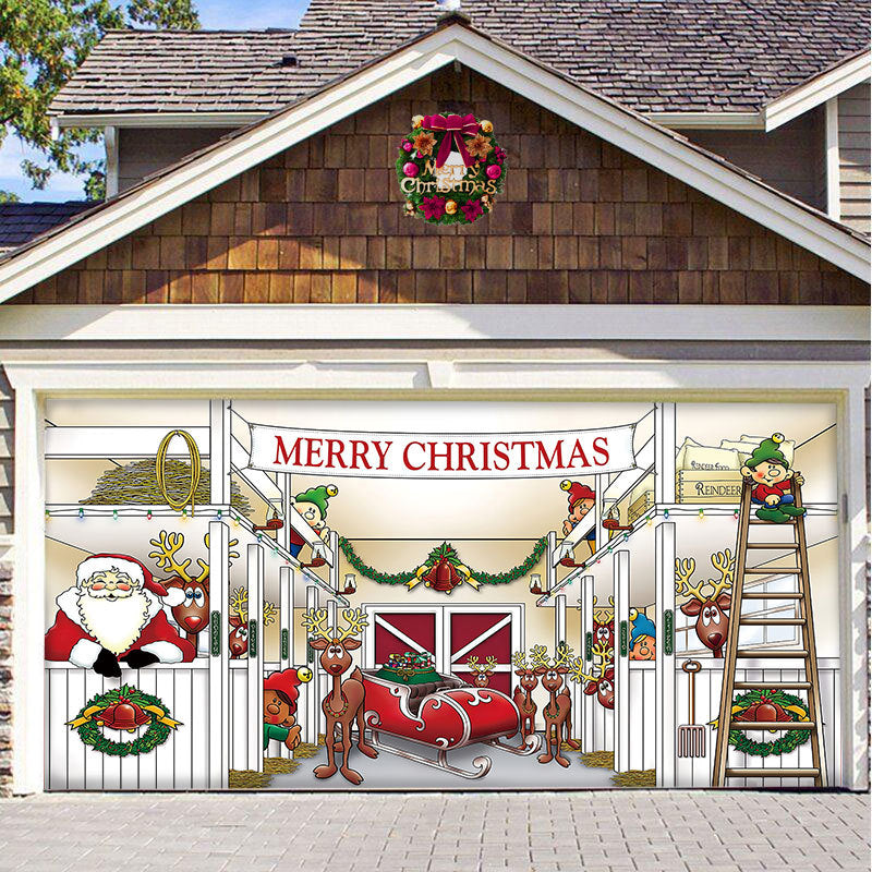 BowLift | Christmas Carsge Door Banner Ornament
