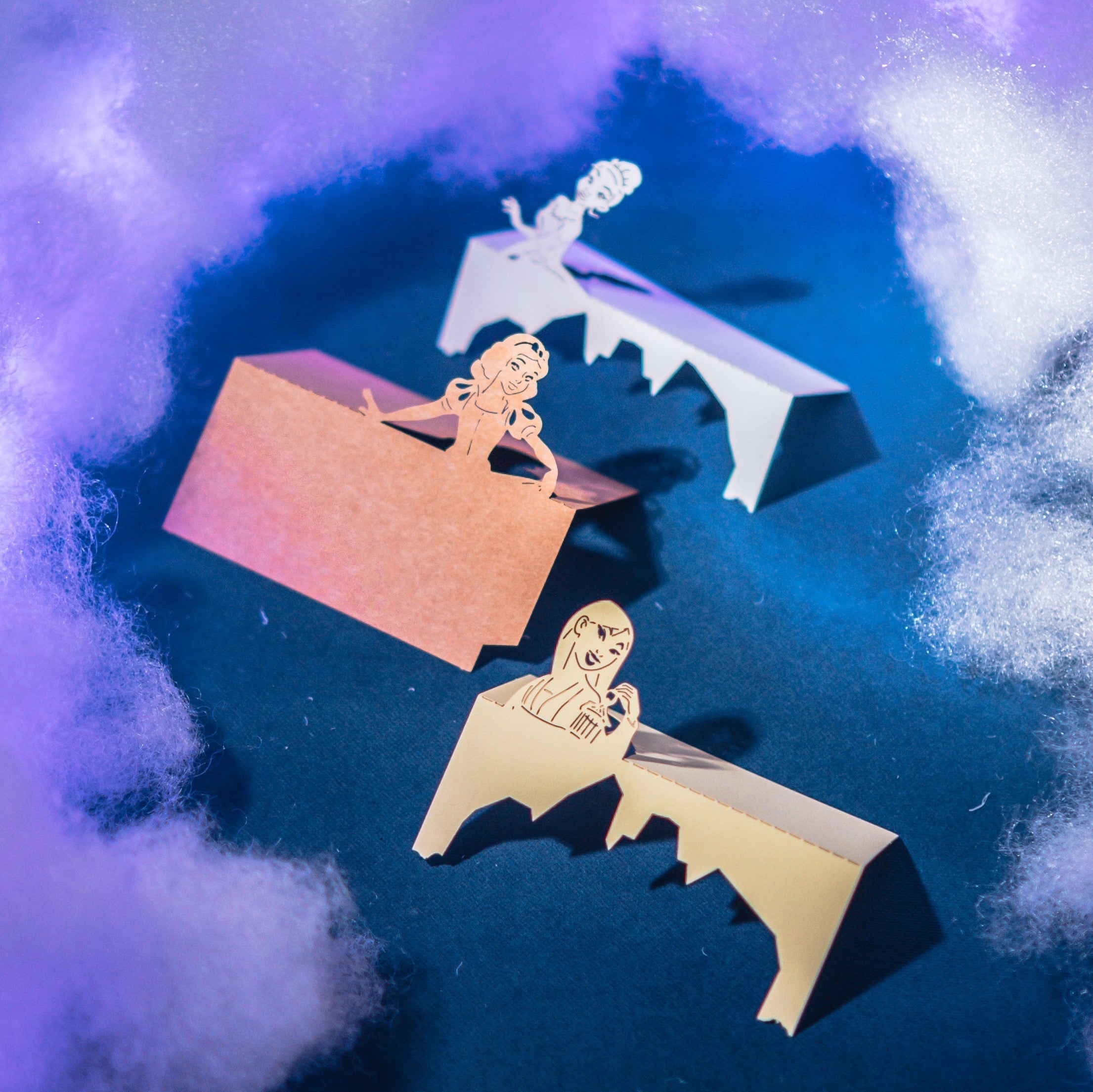 BowLift | 3D three-dimensional note paper carving model cartoon creative art gift