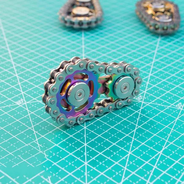 BowLift | ChainFidget Pro – Stainless Steel Sprocket Spinner for Stress Relief