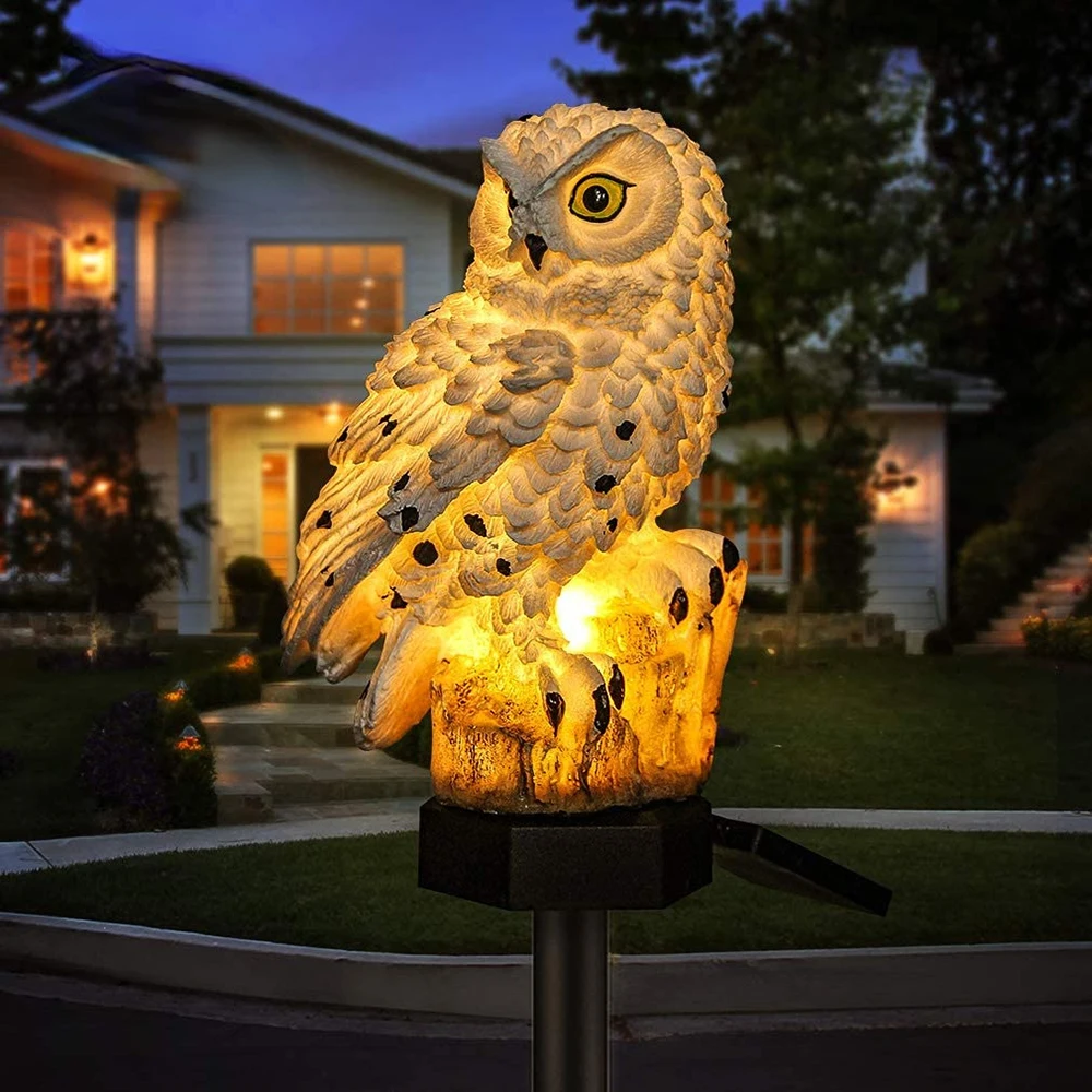BowLift | Garden Light Solar Owl Outdoor LED Set