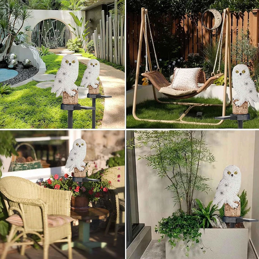 BowLift | Garden Light Solar Owl Outdoor LED Set