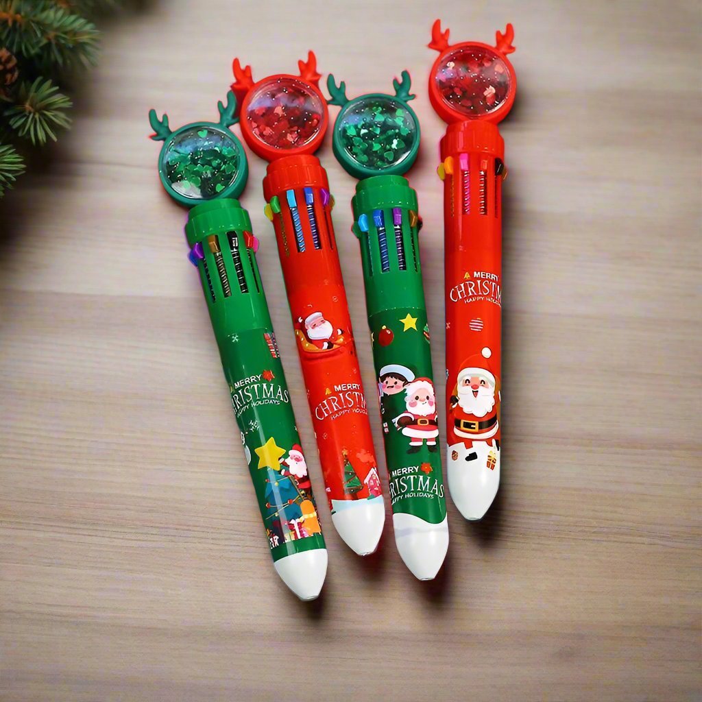 BowLift | Christmas Ballpoint Pen Set Of 10  – Perfect Gifts for Kids This Merry Season & New Year