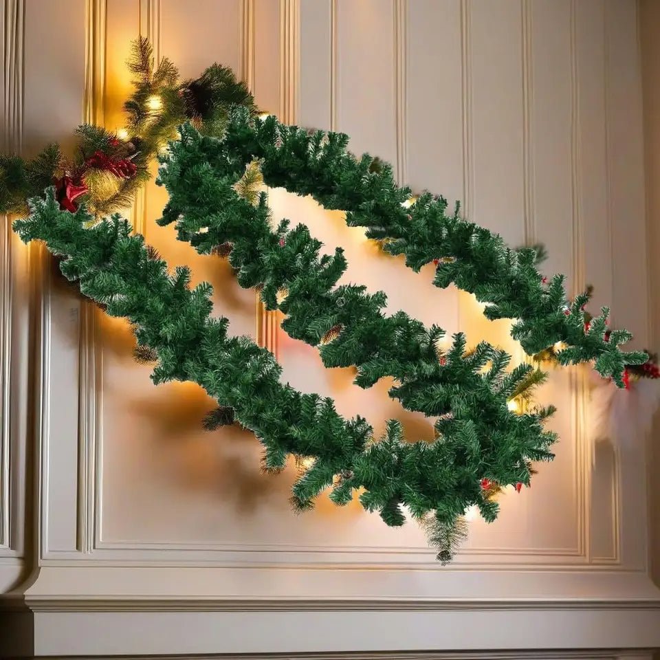 BowLift | Christmas Garland with LED Lights – 32.8ft  Sparkling Holiday Décor to Enchant Your Home & Outdoor Spaces