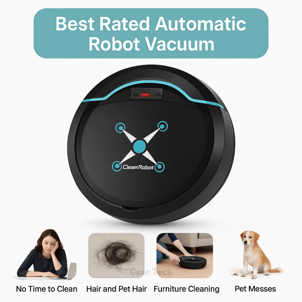 BowLift | Cleanbot – Smart Robot Vacuum and Mop for Effortless Floor Cleaning