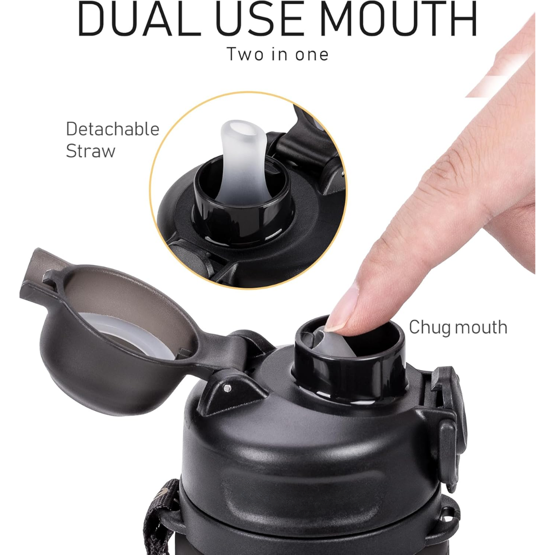 BowLift | Collapsible 600 ml Silicone Water Bottle - Leakproof & BPA-free