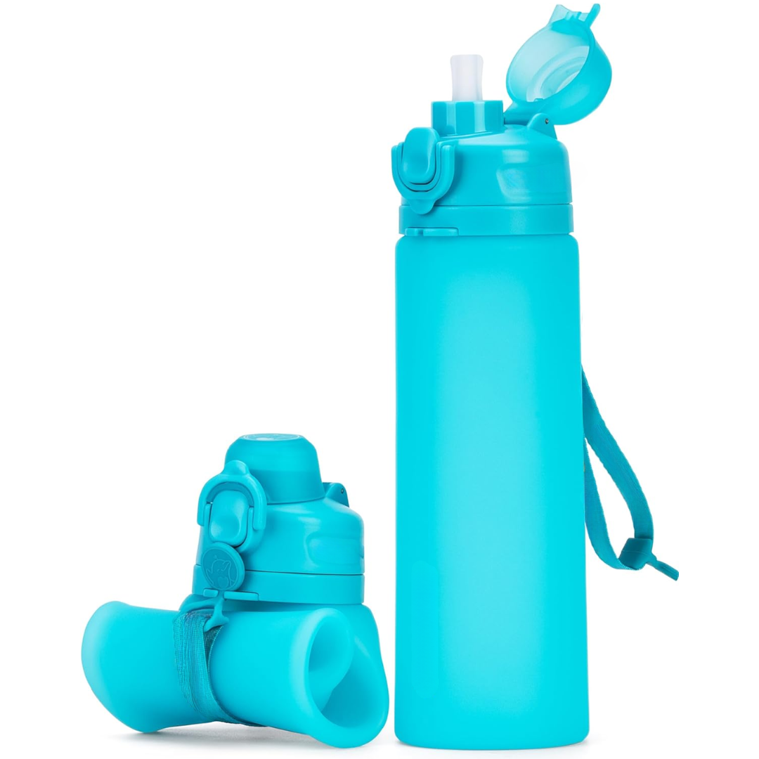BowLift | Collapsible 600 ml Silicone Water Bottle - Leakproof & BPA-free