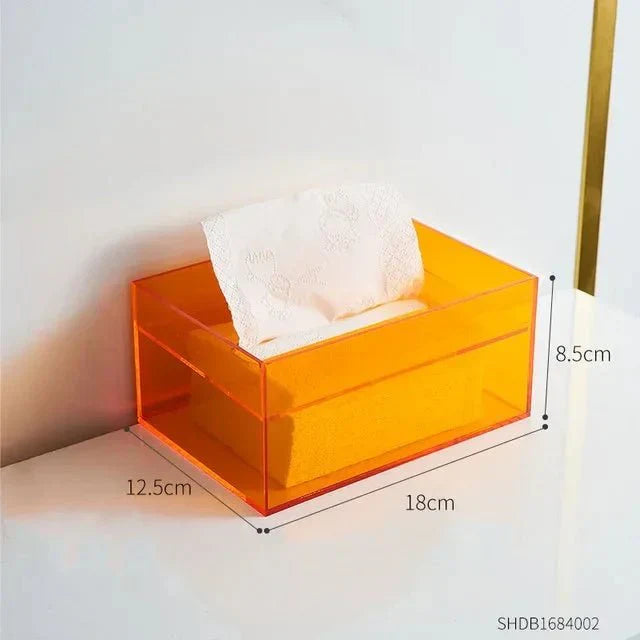 BowLift | Colorful Tissue Box Holder made of Acrylic