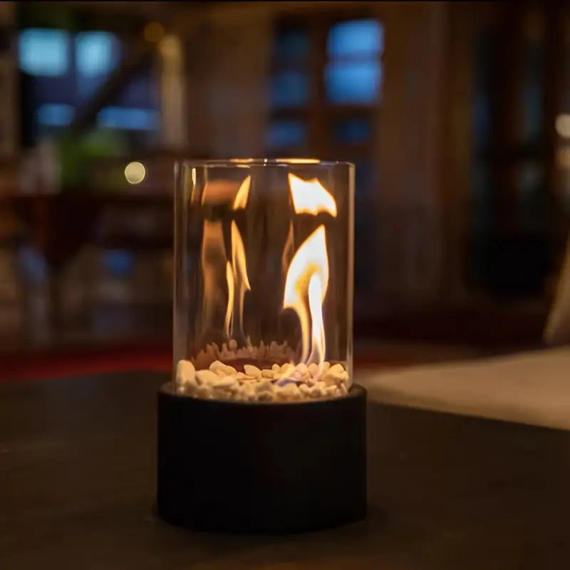 BowLift | Fire Pit Tabletop Ethanol Burner with Glass