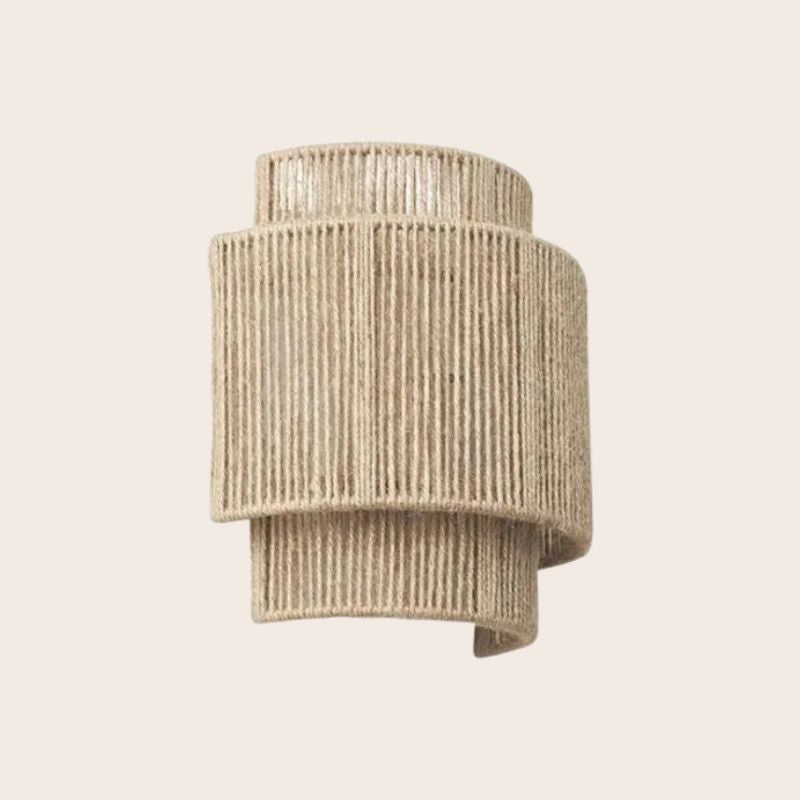 BowLift | Contemporary Rattan Woven Wall Lamp - WeaveGlow