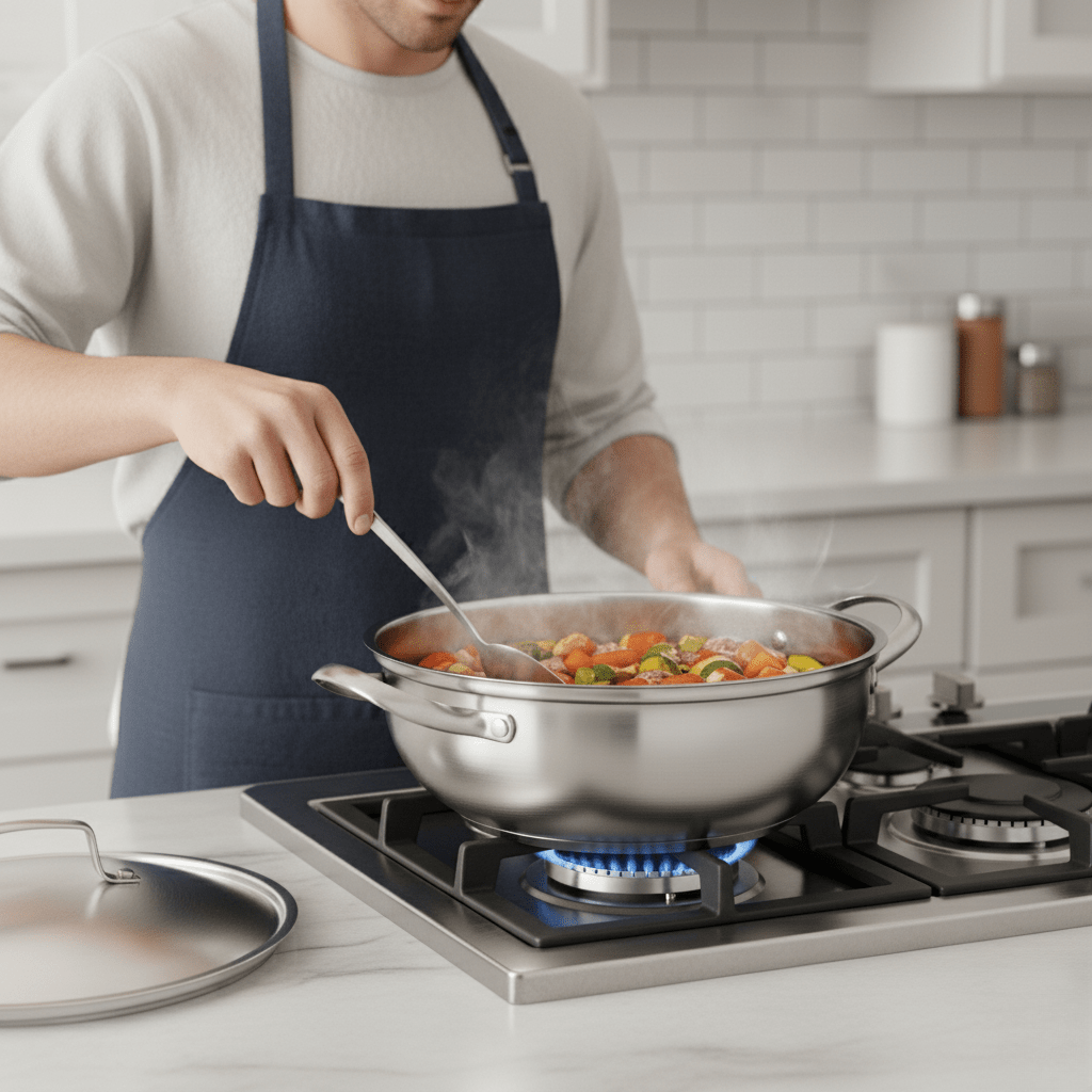 BowLift | CookSphere – Premium 26 cm Stainless Pot for All Heat Sources