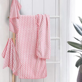 BowLift | Elysoria Coral Weave Towels | Plush, durable towels with maximum absorbency and quick-dry