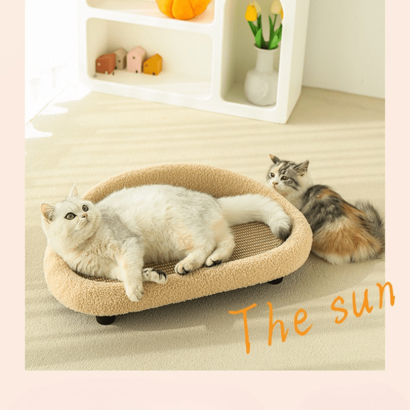 BowLift | COSYCAT Retreat – Stylish Cat Bed with Sisal Scratch Surface & Cushion