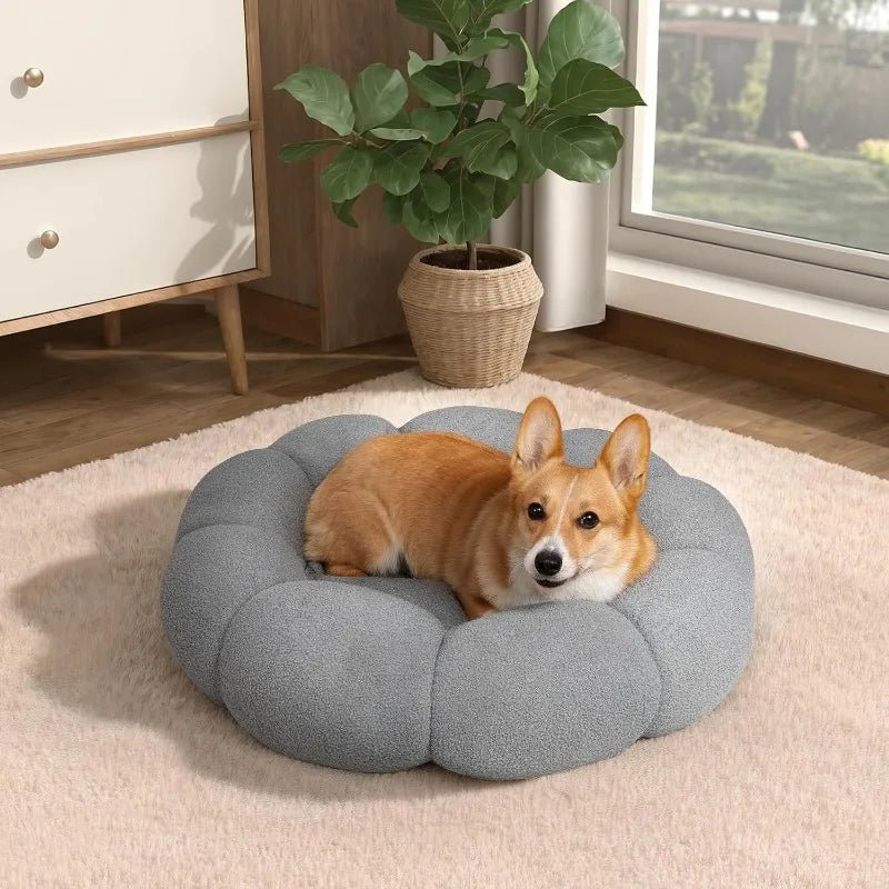 CozyFlower• Calming Cuddler for Dogs - Dog Bed - BowLift