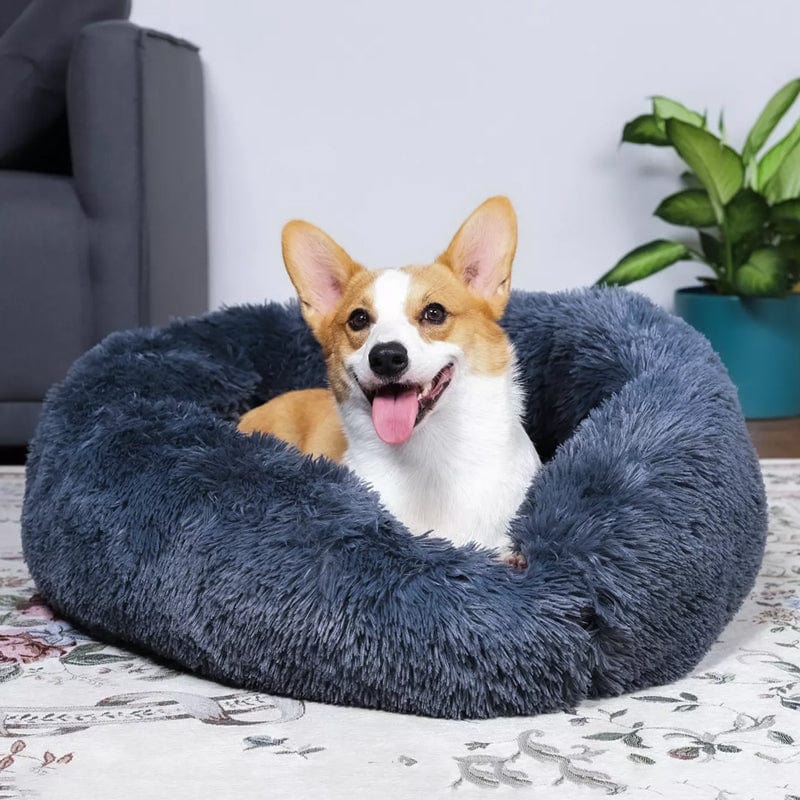 BowLift | COZYPET – Calming Dog Bed with Plush Faux Fur & Removable Cover