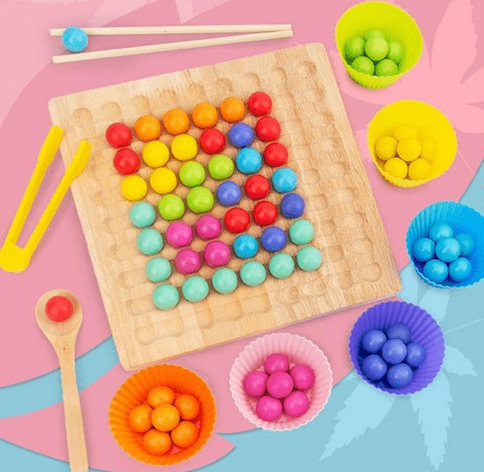 BowLift | Creative Beads – Montessori wooden bead set for fine motor skills & creativity