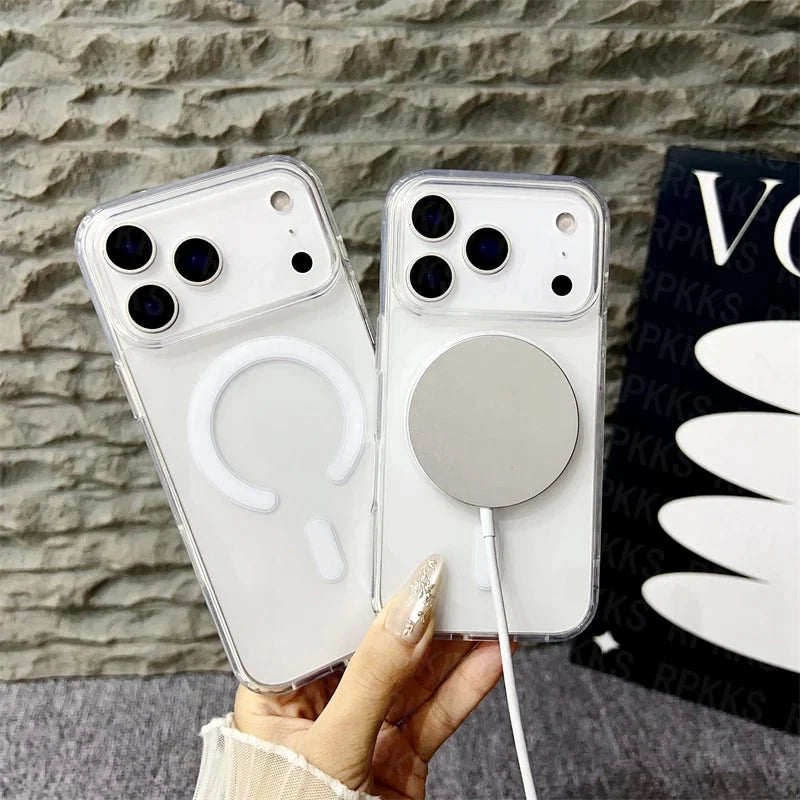 BowLift | CrystalMag – Clear MagSafe Compatible Case for iPhone 11-17 Series