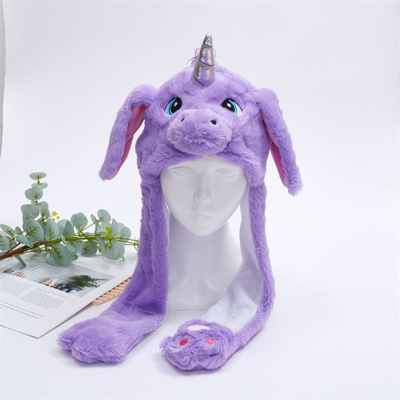 BowLift | BunnyBounce Plush Hat with Moving Ears for Kids & Adults