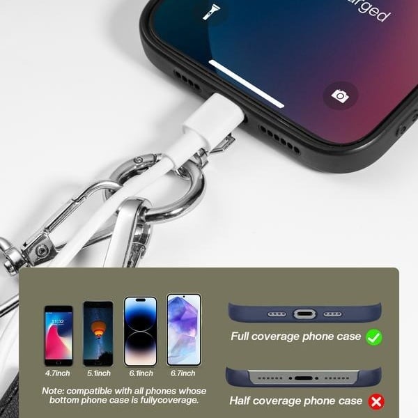 BowLift | Adjustable Phone Lanyard Crossbody Strap with Wallet