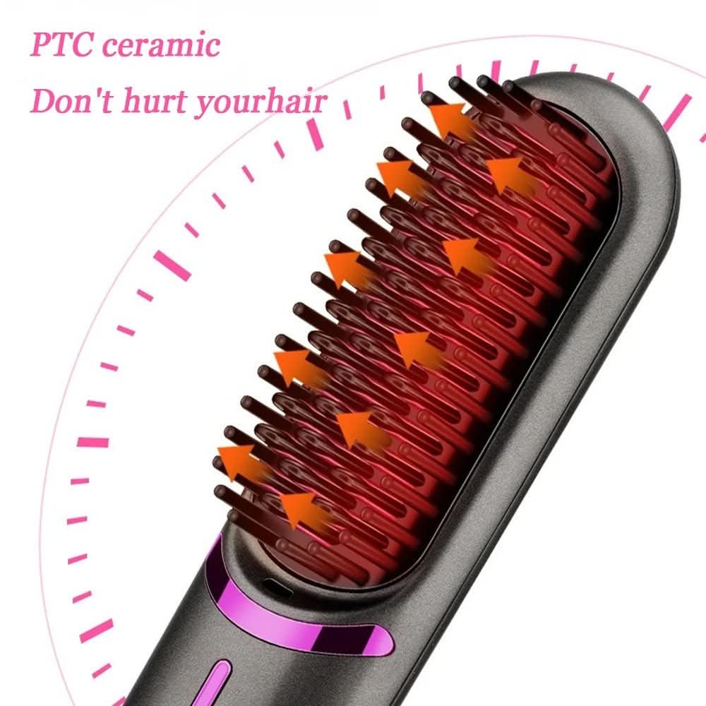 BowLift | Cordless straightening brush styler for straight hair everywhere