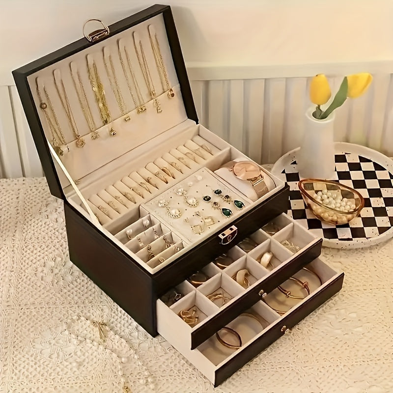 BowLift | Jewelry Box Leather Organizer with Drawers