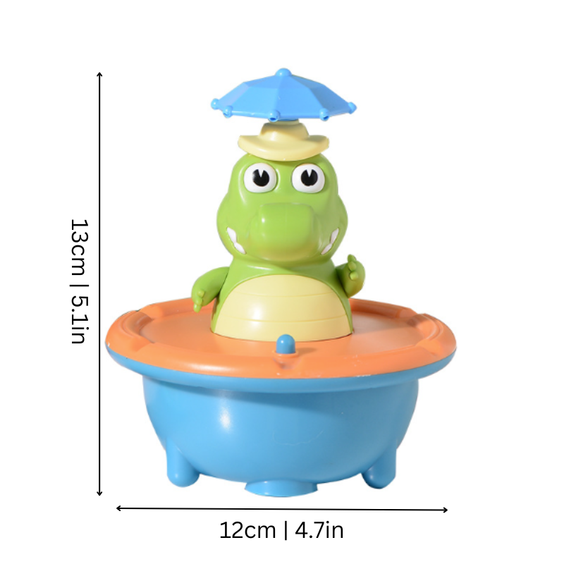 BowLift | Bath Toy Sprayer Light-Up Floating Crocodile