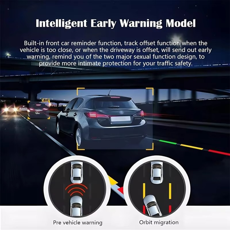 BowLift | 1080P HD 360° Rotating Mini ADAS Dash Camera with 32GB Card, Night Vision, Motion Detection, and 24H Parking Mode