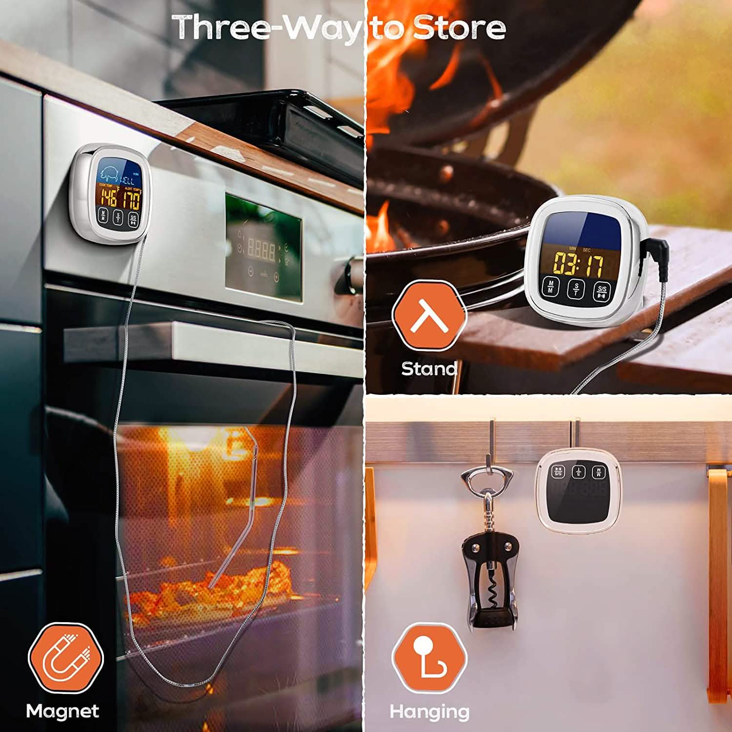 BowLift | Digital Meat Thermometer for Cooking