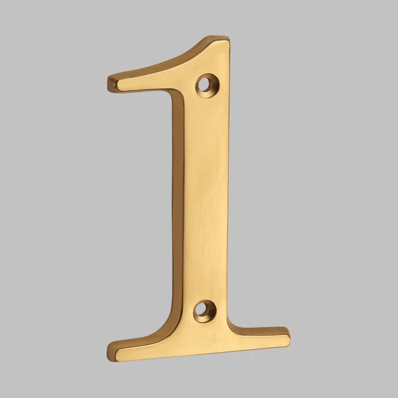 BowLift | Traditional house numbers made of solid brass