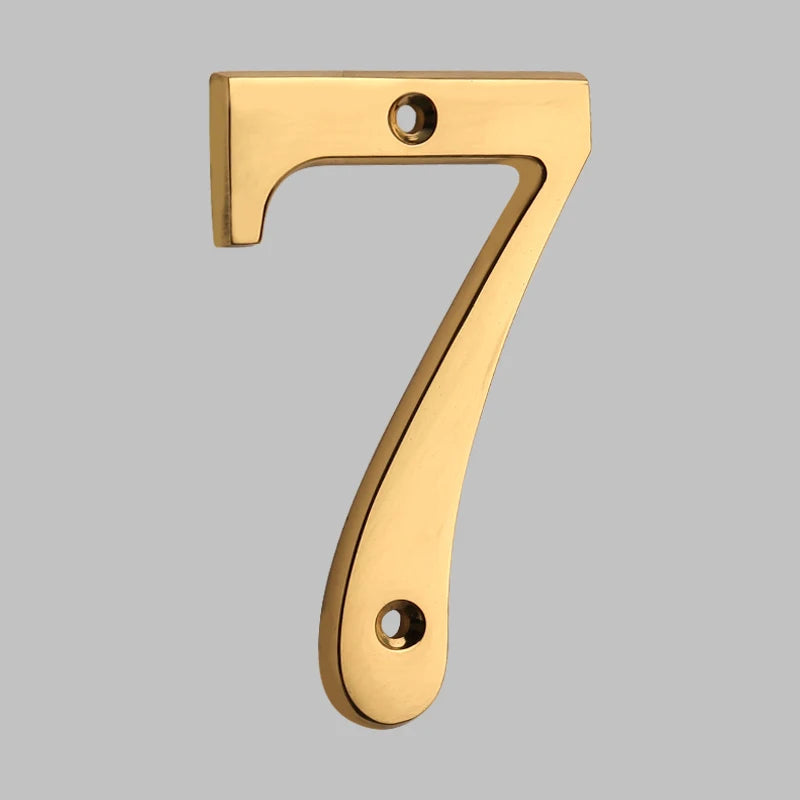 BowLift | Traditional house numbers made of solid brass