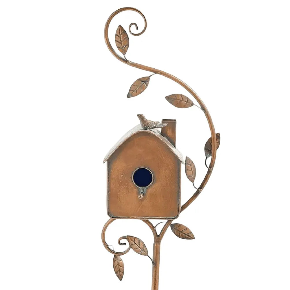 BowLift | Elegant metal base with a birdhouse stylish garden decoration!