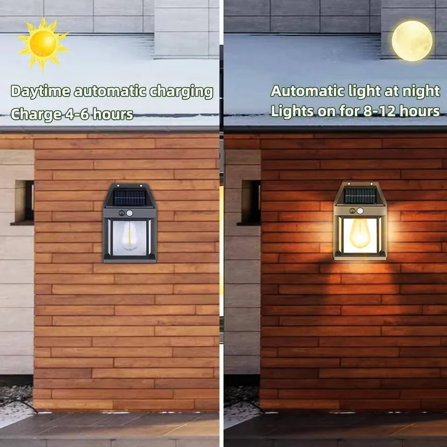 BowLift | 2 Set Solar Wall Lamp Outdoor