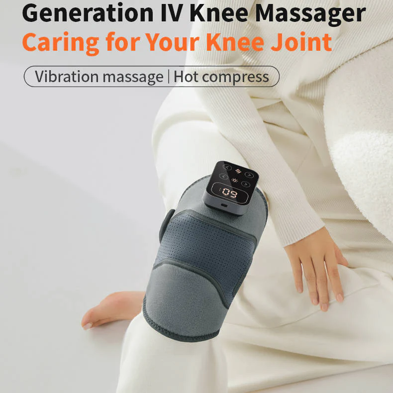 BowLift | Cordless Knee Massager with Heat Vibration for Pain Relief