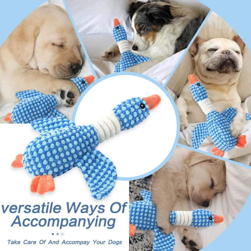 BowLift | Duck Plush Chew Toy for Dogs with Squeaker