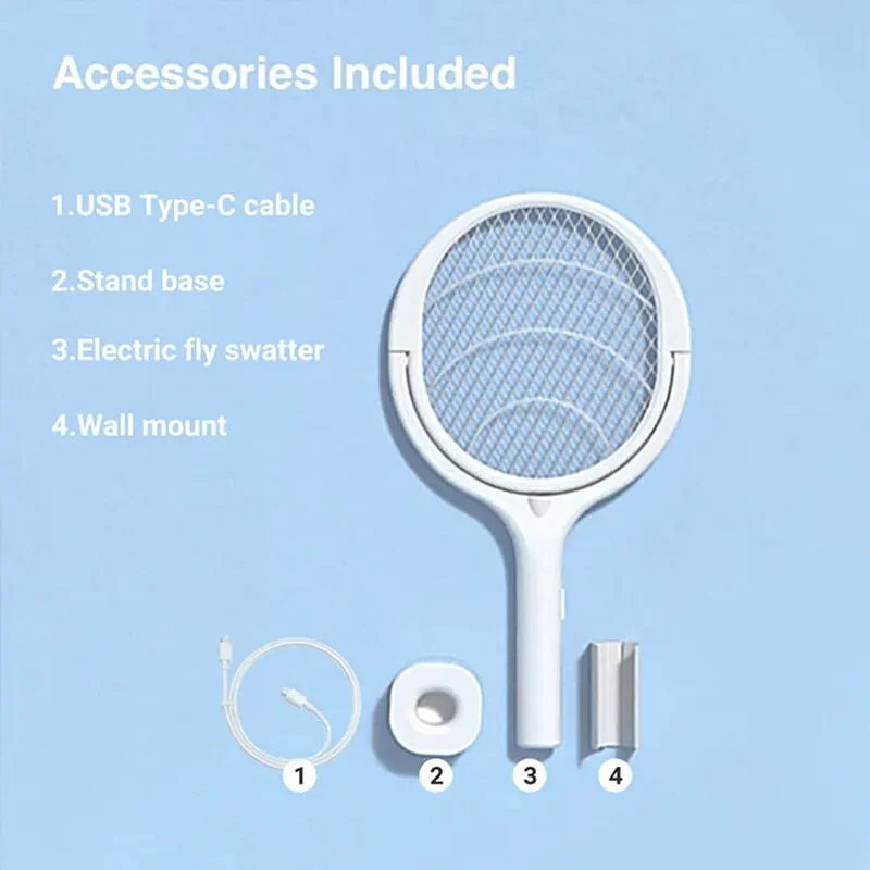 BowLift | 5 in 1 Bug Zapper Racket with Fast Charging
