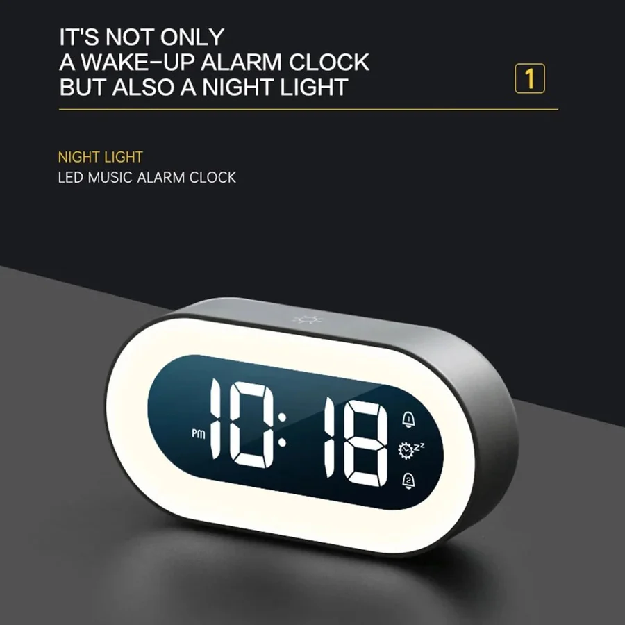 BowLift | Sunrise Gentle Light Alarm Clock, USB Powered