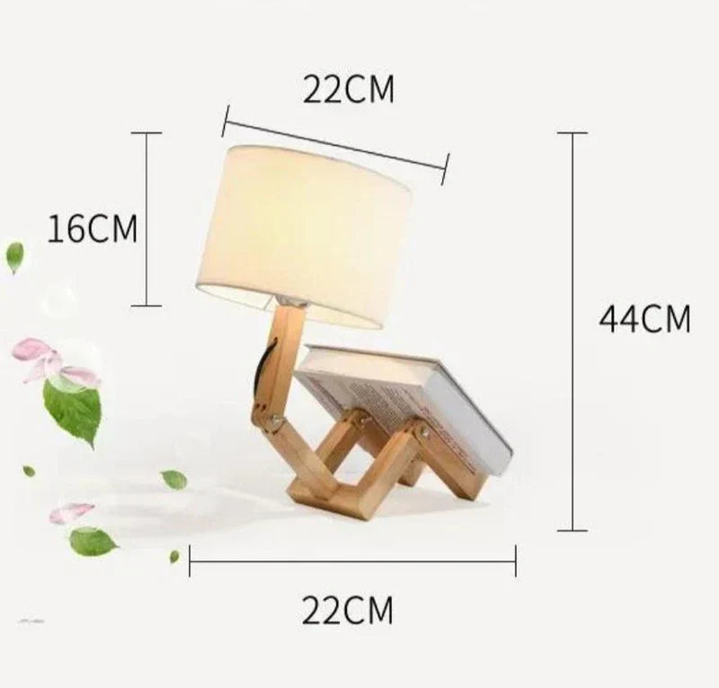 BowLift | Wooden Table Lamp with Book Holder – Modern Design for Your Home