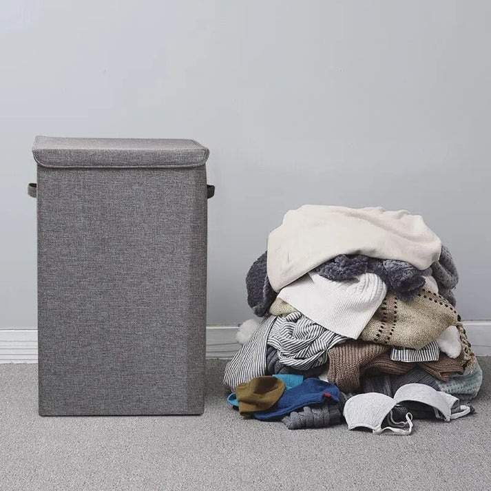 BowLift | Foldable Laundry Hamper with Lid – Large Capacity