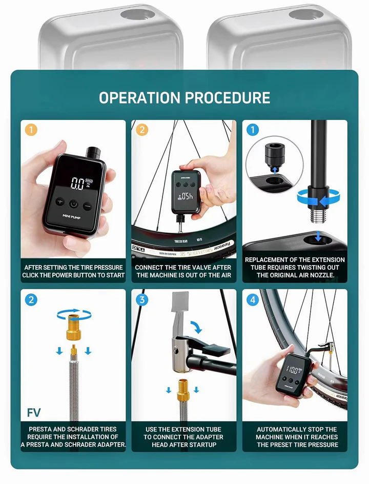 BowLift | Compact Rechargeable Mini Air Pump