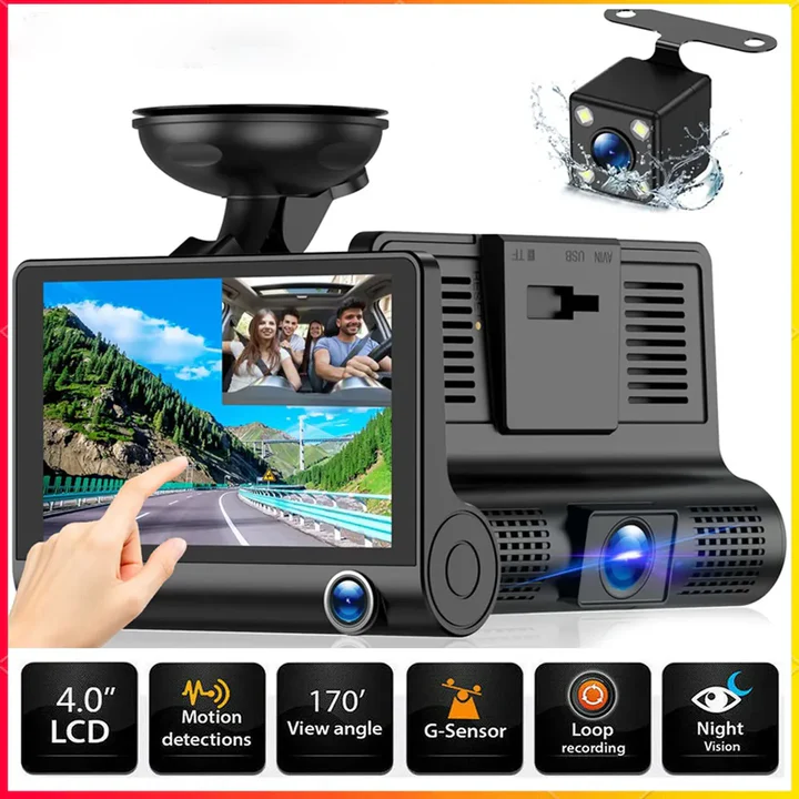 BowLift | 4" Touch Screen Front and Rear Dash Cam