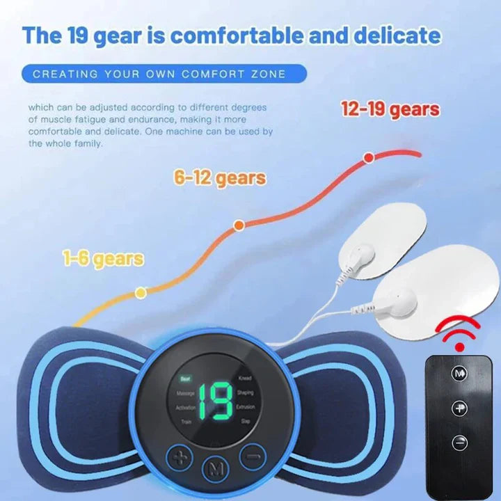 BowLift | Portable Electric Neck Massager | With Pad & Remote Control for Targeted Relaxation