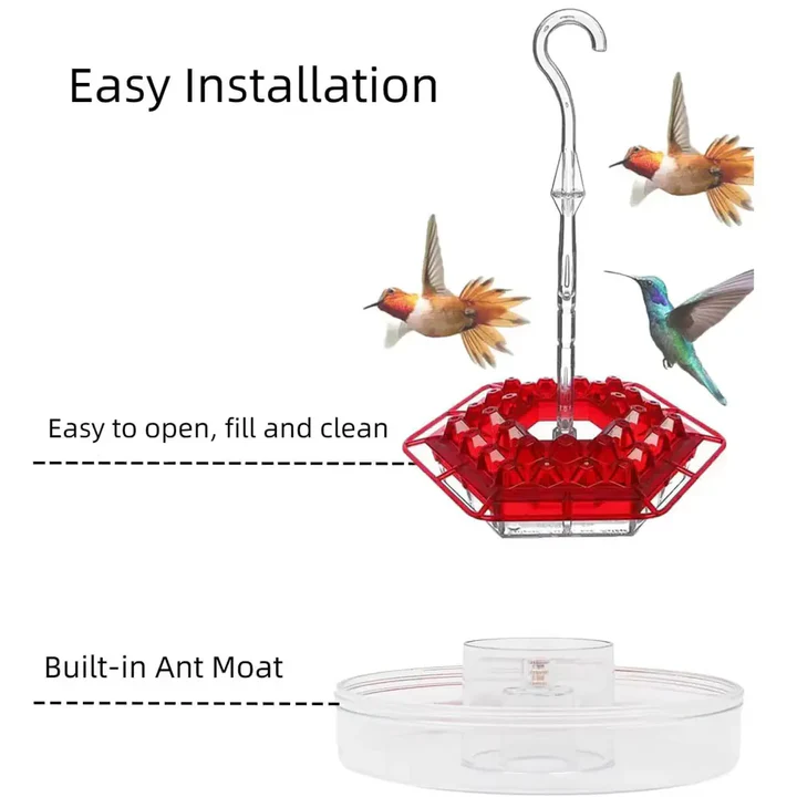 BowLift | Ant Proof Hummingbird Feeder, Outdoor Hanging Perch