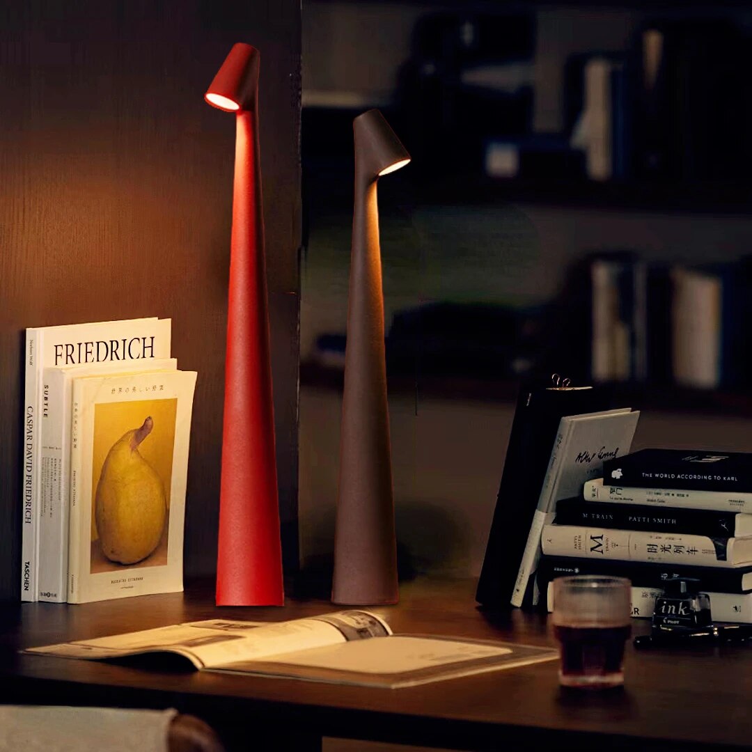 BowLift | Table Lamp Modern Red Metal LED Light