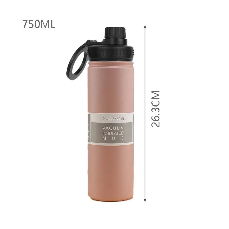 BowLift | Insulated Stainless Steel Water Bottle with Phone Holder – 750ml