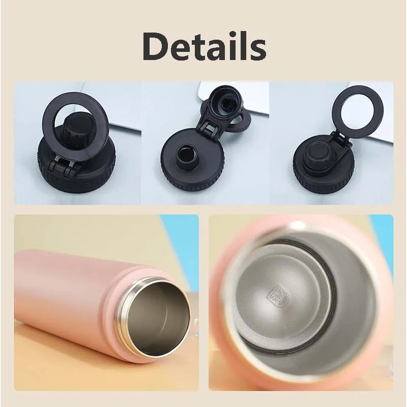 BowLift | Insulated Stainless Steel Water Bottle with Phone Holder – 750ml