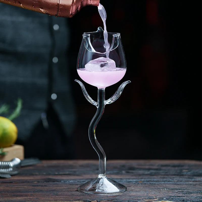 BowLift | 2Pcs Rose Shaped Wine Glass