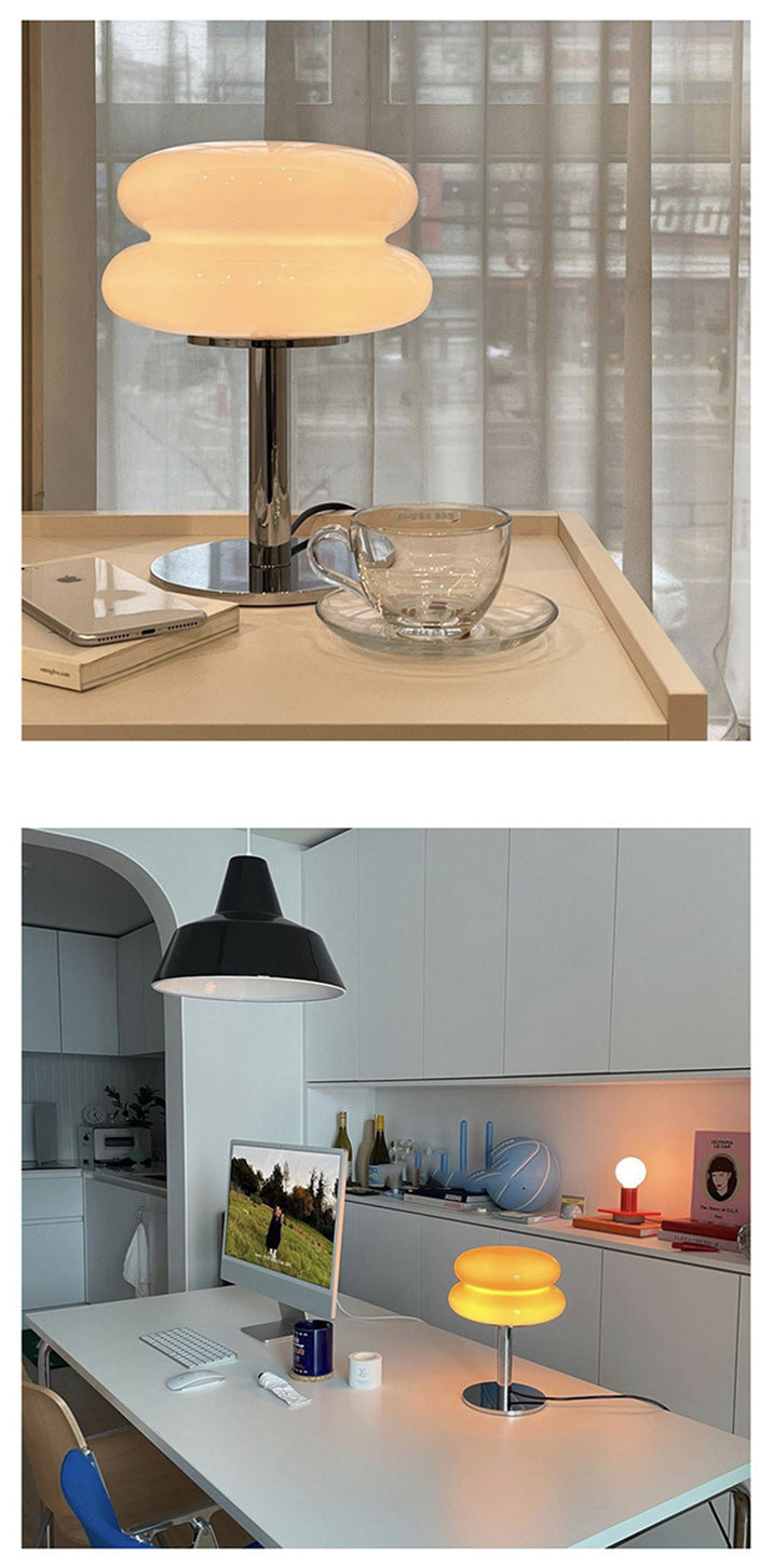 BowLift | DESIGNER GLASS TABLE LAMP - AMBIENT LED LAMP FOR BEDROOM AND STUDY