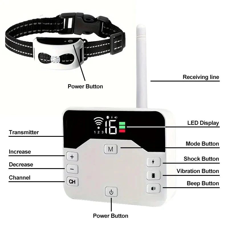 BowLift | 2-in-1 Wireless Dog Fence & Outdoor Training Collar