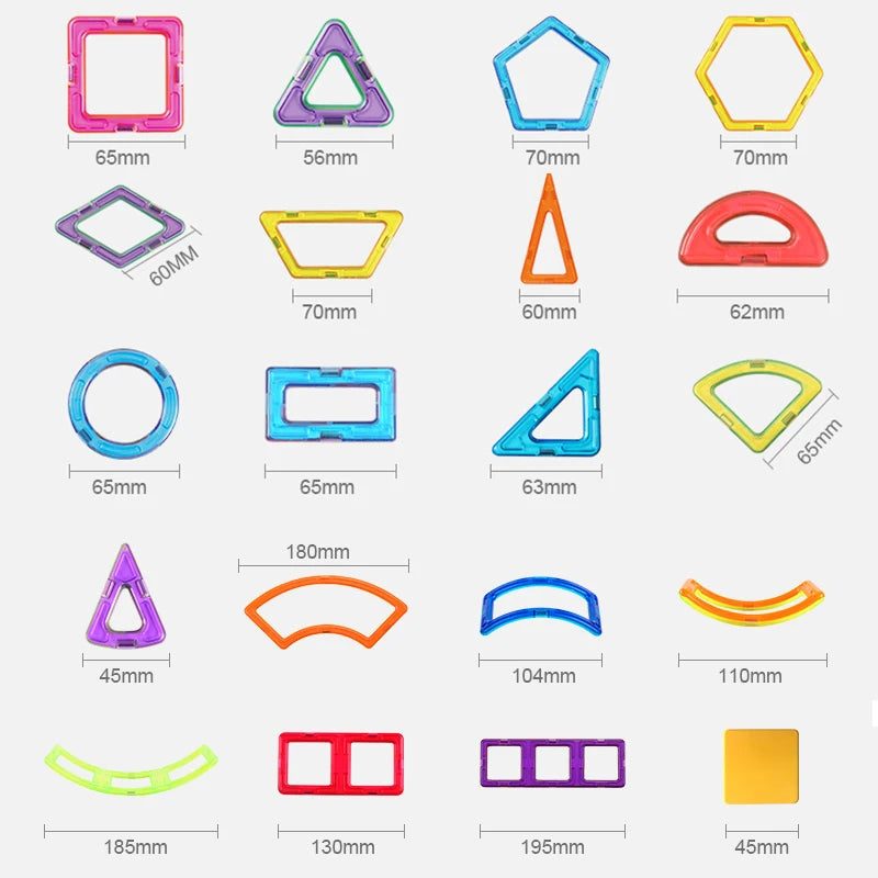 BowLift | 168Pcs Magnetic Building Blocks