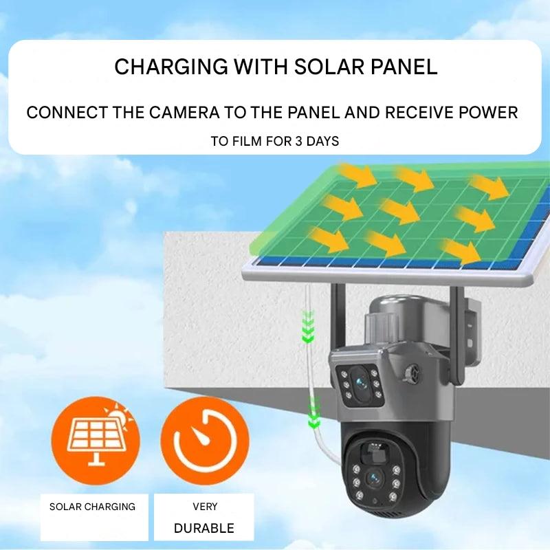 BowLift | GUARDIAN EYE 4K – Wireless Outdoor Security Camera with Solar Panel & 10x Zoom