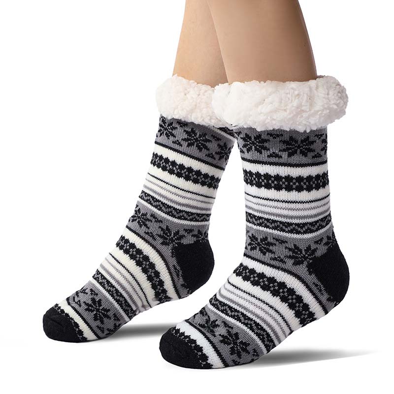 BowLift | Snowflake Ultra-thick Cashmere Slipper Home Socks
